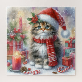 Puzzle Navidades gatitos festivos y adorables