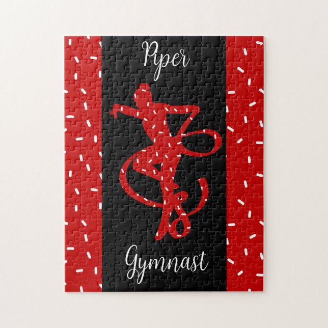 Puzzle Navidades Gimnasia Rítmica Vela Roja (Vertical)