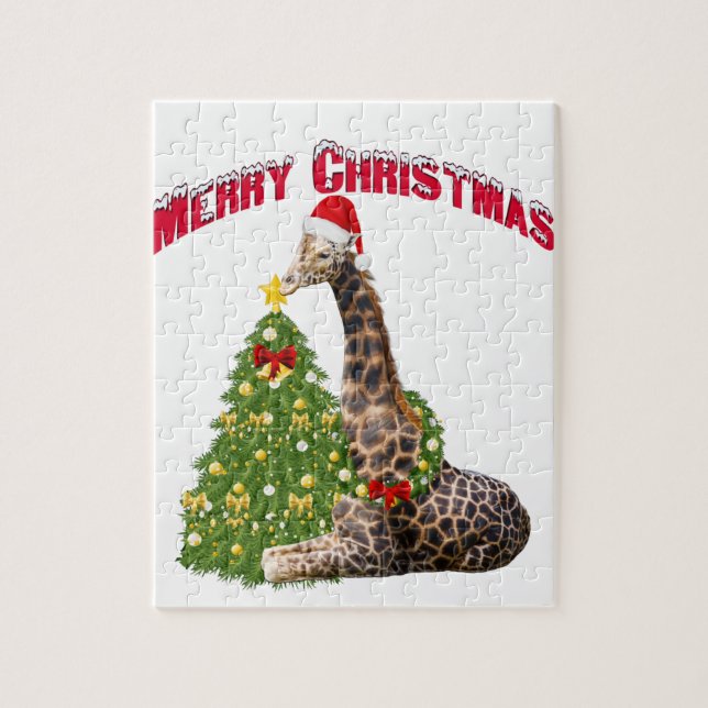 Puzzle Navidades Giraffe (Vertical)
