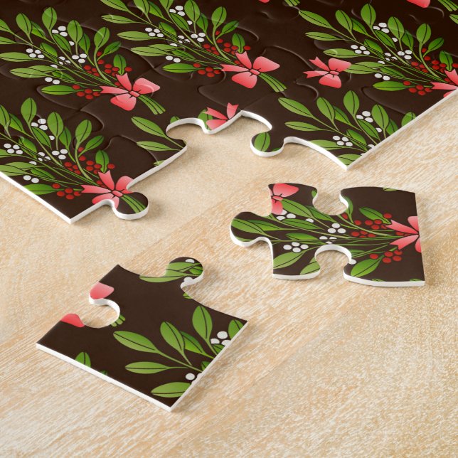 Puzzle Navidades Hollies - Café Mug (Lado)