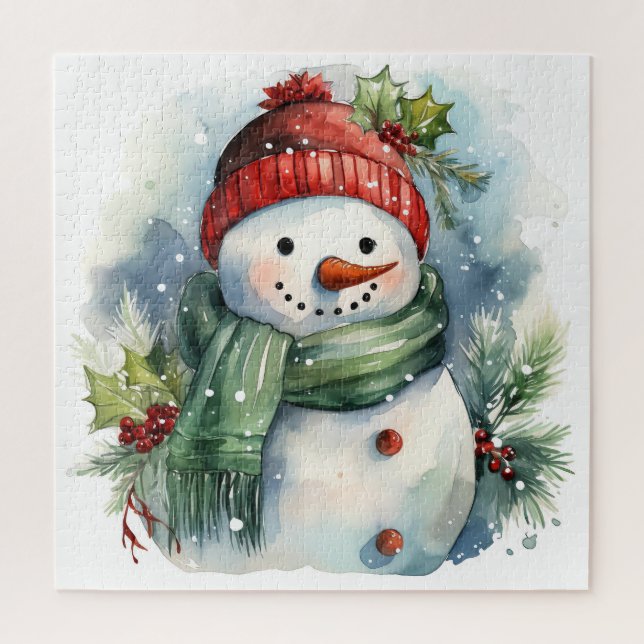 Puzzle Navidades inteligentes Snowman (Vertical)