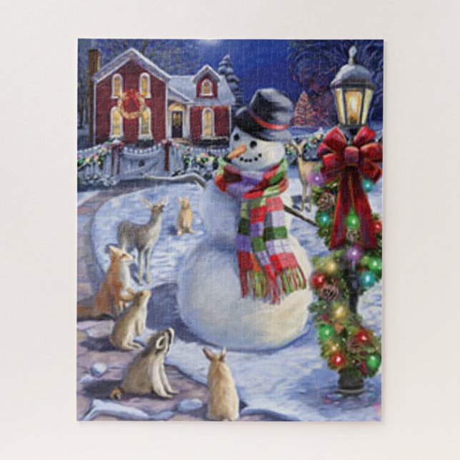 Puzzle Navidades inteligentes Snowman (Vertical)