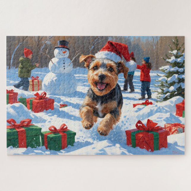 Puzzle Navidades más aterradores celebran la escena de la (Horizontal)