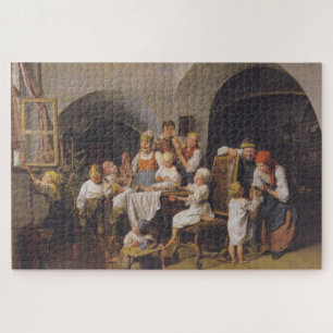 Puzzle Navidades Morning (por Ferdinand Georg Waldmüller)