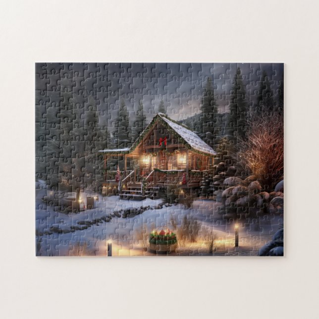 Puzzle Navidades Navidades de cabina desconcertan idea de (Horizontal)