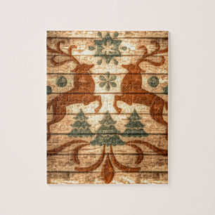 Puzzle Navidades nórdicos de renos primitivos