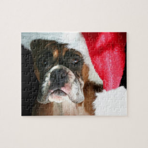 Puzzle Navidades Perro Boxer