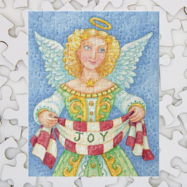 Puzzle Navidades Personalizados cortos Angel Halo con ban (Subido por el creador)