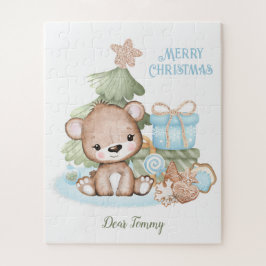 Puzzle Navidades personalizados de Oso de Teddy