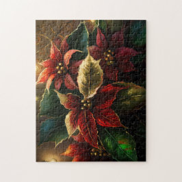 Puzzle Navidades Poinsettias