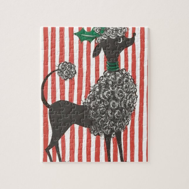 Puzzle Navidades Poodle (Vertical)
