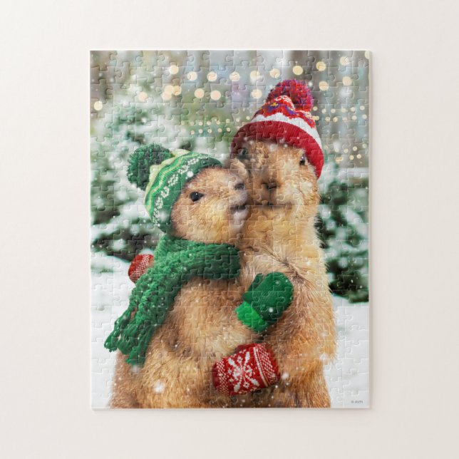 Puzzle Navidades Prairie Dogs (Vertical)