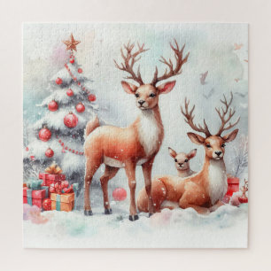 Puzzle Navidades ratos renos