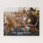 Puzzle Navidades regalo de colección de fotos mínimo mode<br><div class="desc">Navidades moderno regalo de fotos minimalista diseño único y elegante.</div>