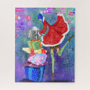 Puzzle Navidades - Regalo para todos - Dibujo de Santa Ar