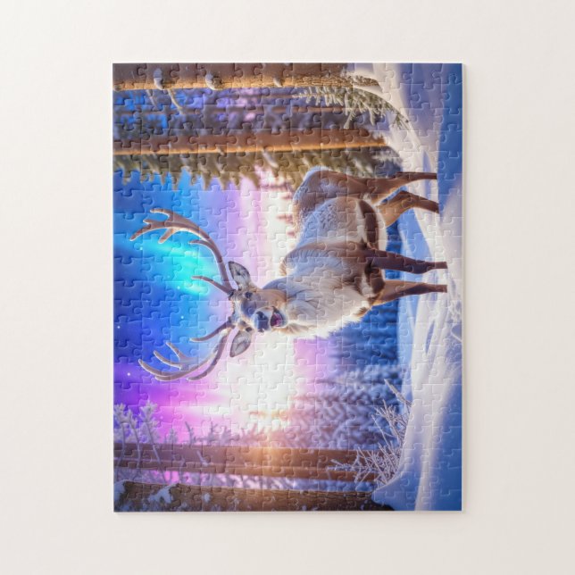 Puzzle Navidades renos (Vertical)