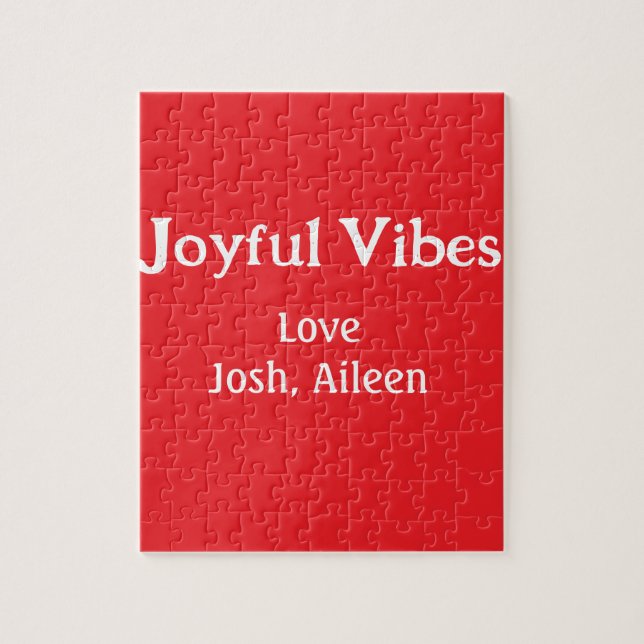 Puzzle Navidades rojos alegres vibes vacaciones amores fa (Vertical)