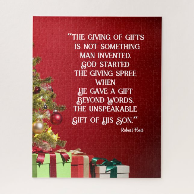 Puzzle Navidades Rompiendo El Primer Regalo Dado (Vertical)