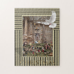 Puzzle Navidades Rompiendo la Natividad de Jesús