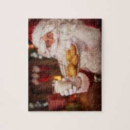 Puzzle Navidades Santa Claus con refrigerios