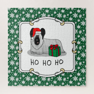 Puzzle Navidades Santa Claus Gorra Skye Terrier (plata)