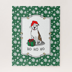 Puzzle Navidades Santa Pit Bull (izquierda romano le whit