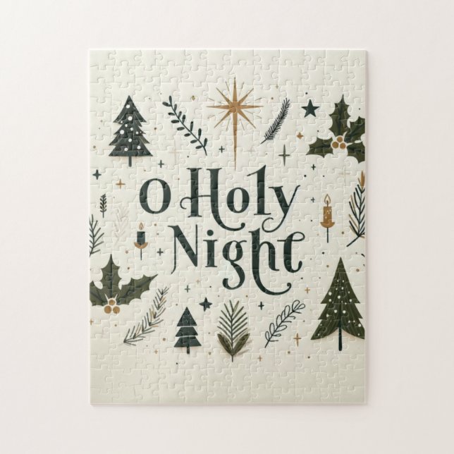 Puzzle Navidades Sencillos De Noche Santa (Vertical)