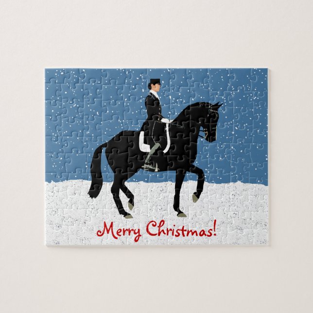 Puzzle Navidades Snowley Dressage Horse (Horizontal)