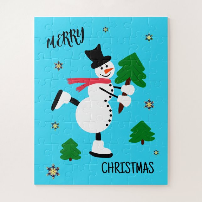 Puzzle Navidades snowman (Vertical)