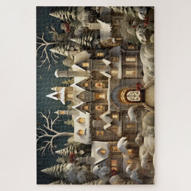 Puzzle Navidades Snowy Manor Storybook Wonderland (Vertical)