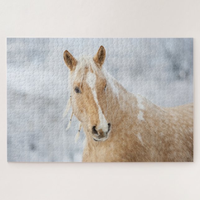 Puzzle Navidades Snowy Palomino (Horizontal)