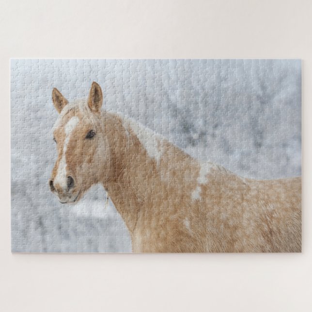 Puzzle Navidades Snowy Palomino (Horizontal)