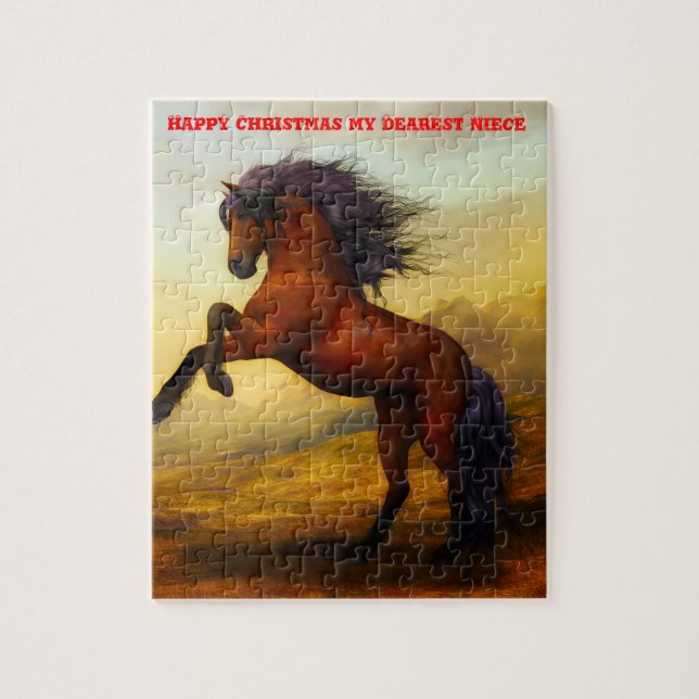 Puzzle Navidades, sobrina. (Vertical)