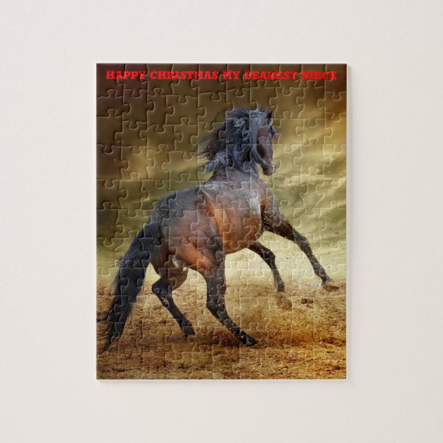 Puzzle Navidades, sobrina. (Vertical)