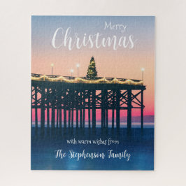 Puzzle Navidades Sunset de San Diego personalizados