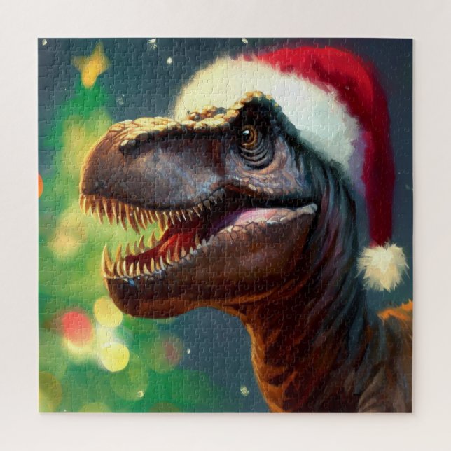 Puzzle Navidades T-Rex (2) (Vertical)