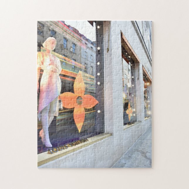 Puzzle Navidades Tienda Windows Londres, Inglaterra Reino (Vertical)