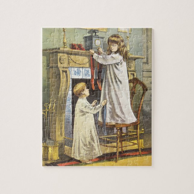 Puzzle Navidades victorianos, artículos de Navidades infa (Vertical)