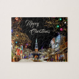 Puzzle Navidades Vieron Coloridos Árboles Vacaciones