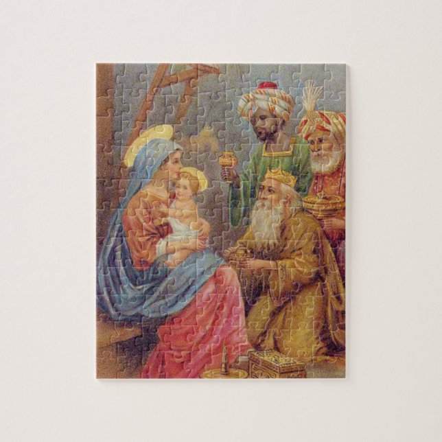 Puzzle Navidades Vintage Natividad Jesús Ilustracion (Vertical)