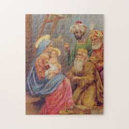 Puzzle Navidades Vintage Natividad Jesús Ilustracion