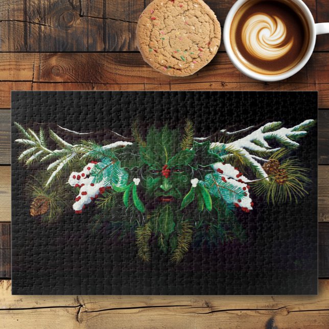 Puzzle Navidades Winter Green Man (Subido por el creador)