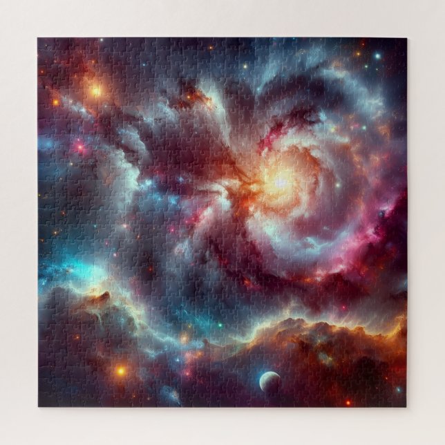 Puzzle Nebula (Vertical)