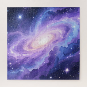 Puzzle Nebulosa de Galaxia Espiral Púrpura Torbellino Cós