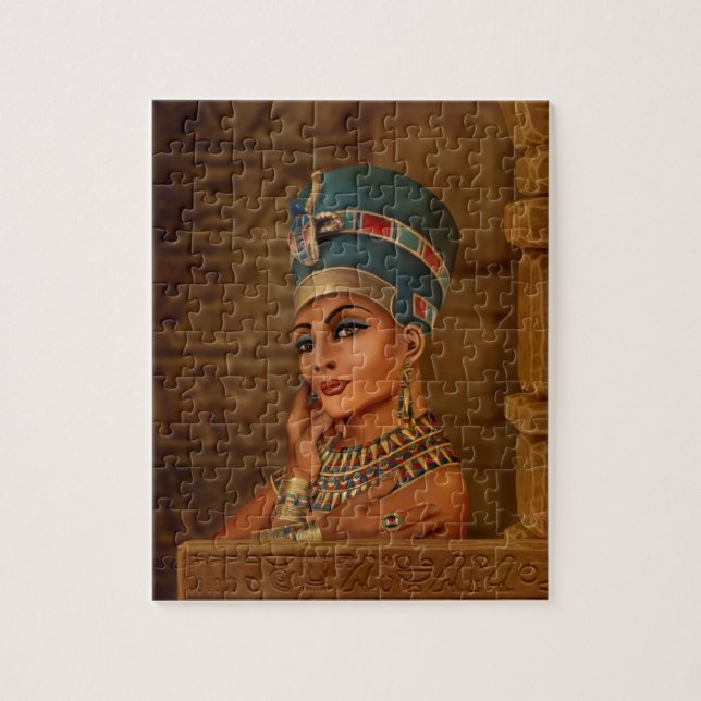 Puzzle Nefertiti - Neferneferuaten la reina egipcia (Vertical)