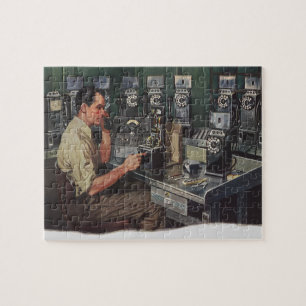 Puzzle Negocio de Antigüedades, Reparador de Teléfonos de