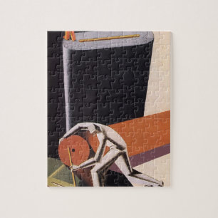 Puzzle Negocio de antigüedades, telas y textiles art déco