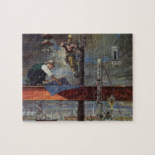 Puzzle Negocios de Antigüedades, Arquitectos y Construcci