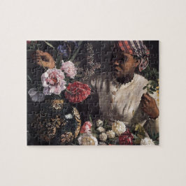 Puzzle Negress con los Peonies