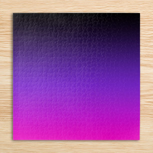 Puzzle Negro Azul Violeta y Ombre Rosa Neon
